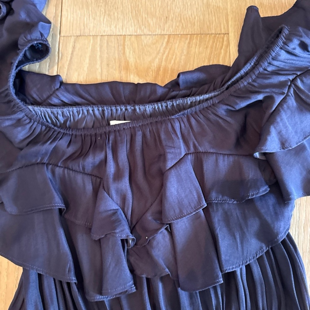 DO+BE Navy Ruffle Mini Dress - Picture 3 of 5